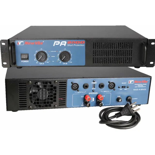 Amplificador Potência New Vox Pa 2800 1400w Rms + N. Fiscal