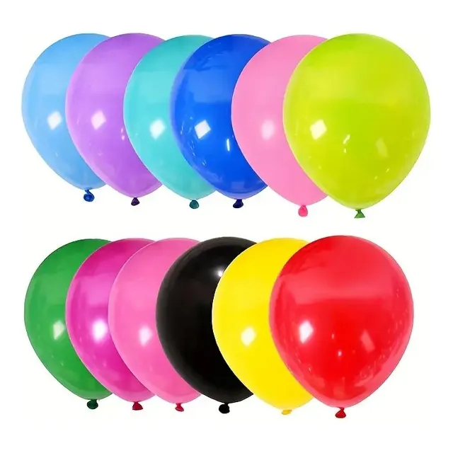 Globos Lisos De Latex Surtido R9 23 Cms X50 Un. Cumpleaños