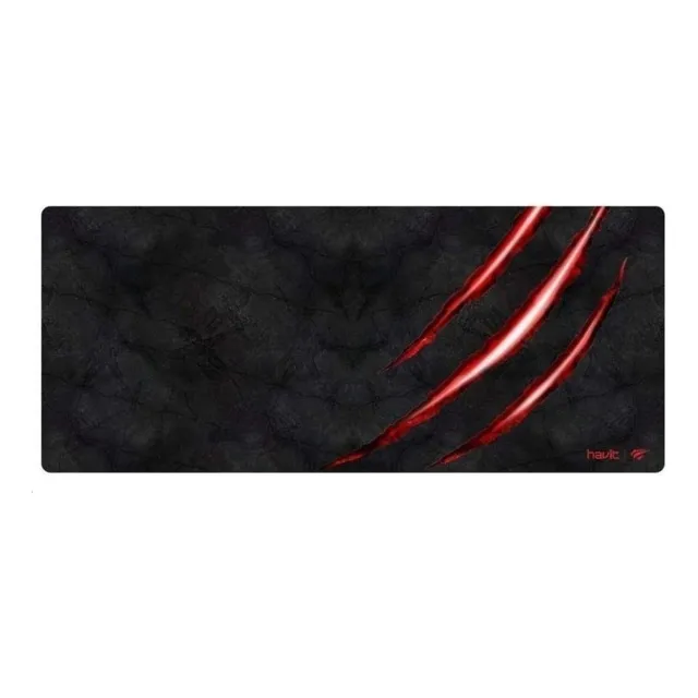 Mouse Pad gamer Havit HV-MP860 de goma xl 30cm x 70cm x 3mm negro/rojo