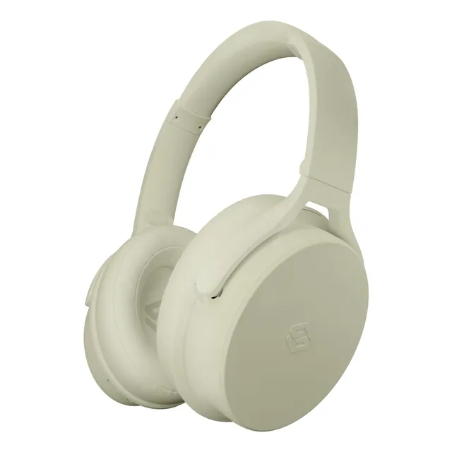 Audífonos Inalámbricos Bluetooth Sleve Evo Cancelación de Ruido Pasiva 45 Horas Batería White Cream Blanco Crema