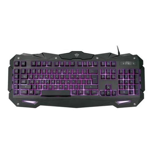 Teclado Trust Gaming Gxt 840 Myra Retroiluminado Led Colores