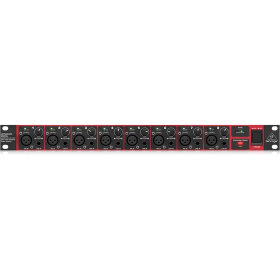 Pré-amplificador Behringer ADA8200 phono de 8 canales 127/220V