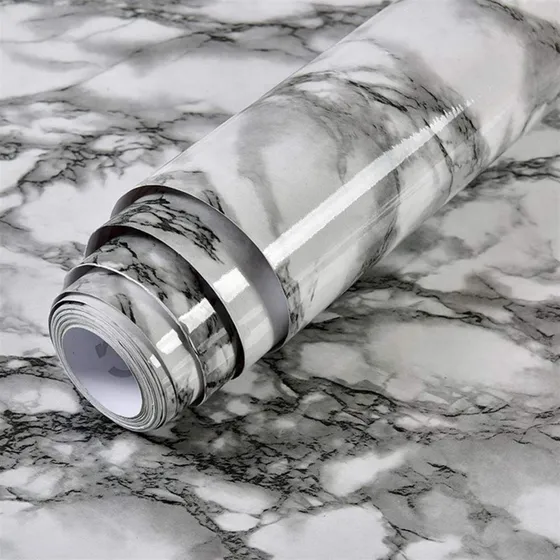 Papel Adhesivo Empapelar Lavable Simil Marmol 200x60 Cm X2 ®