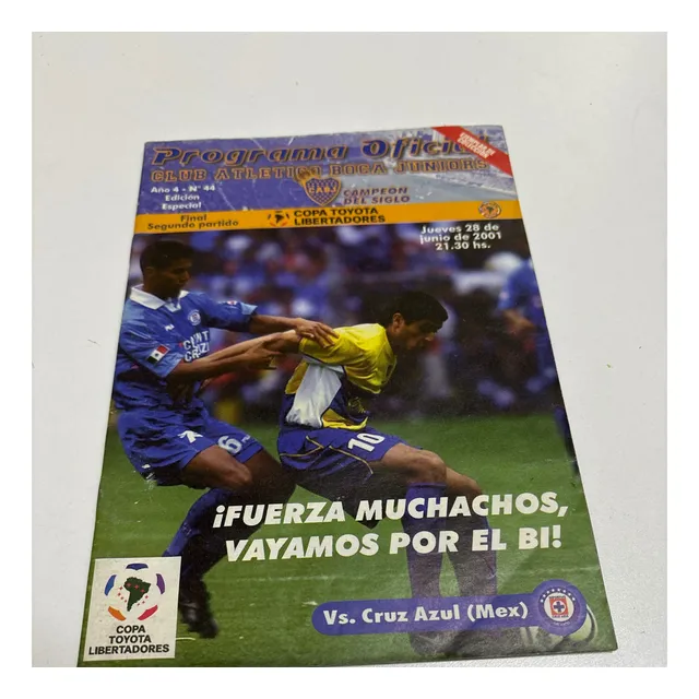 Boca Juniors Programa Oficial Final Copa Libertadores 2001