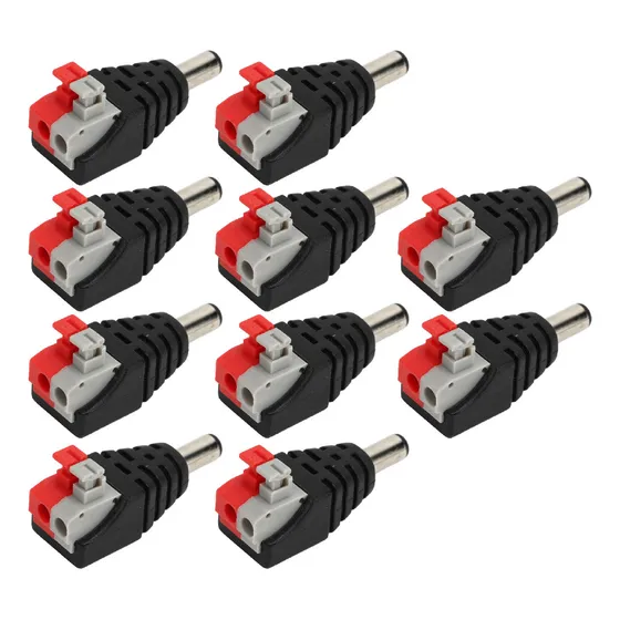 Cabo Coaxial De Vigilância Por Vídeo Cctv Com Conector Bnc, 