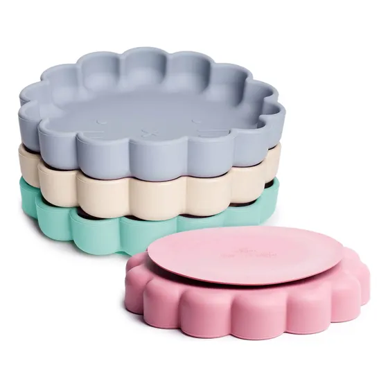 Plato De Silicona Leoncito Antideslizante Con Sopapa Bebe