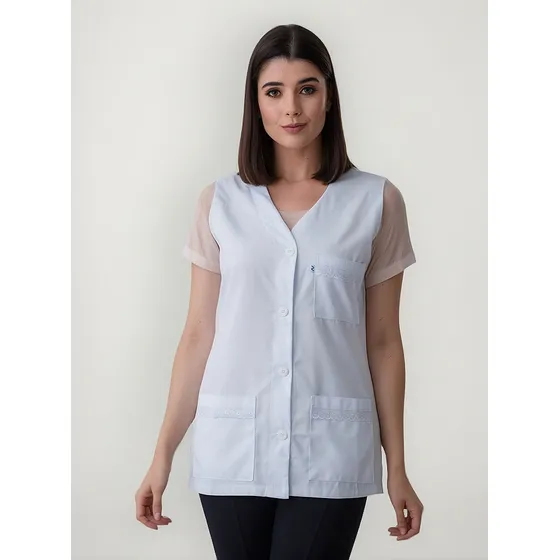 Jaleco Feminino Cavado Com Lese