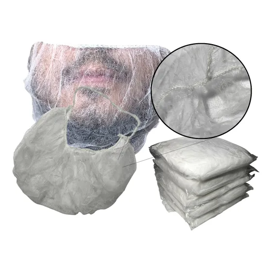 Eco 5pq Cubre Barba Con Elástico En Nuca / Desechable 500pz