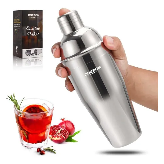 Onebom Coctelera 25.4 Fl Oz Set Resstente Mezclador Tapa
