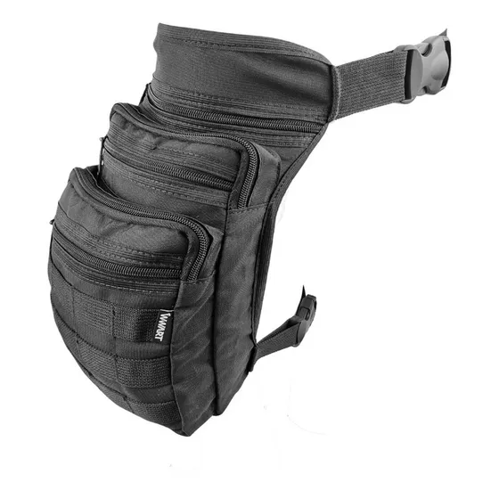 Bornal Tático Pochete De Perna Modular - - Militar - Moto