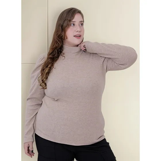 Sweater Mujer Ananá Plus Size Media Polera Talle Grande