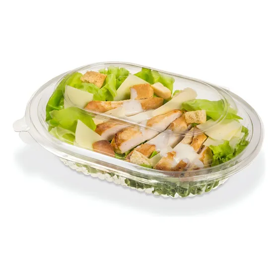 Bandeja Estuche De Plastico 145 Con Tapa Pet Viandas X 50u Color Transparente