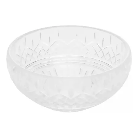 Centro De Mesa De Cristal Wolff Lys Incolor Para Decoração