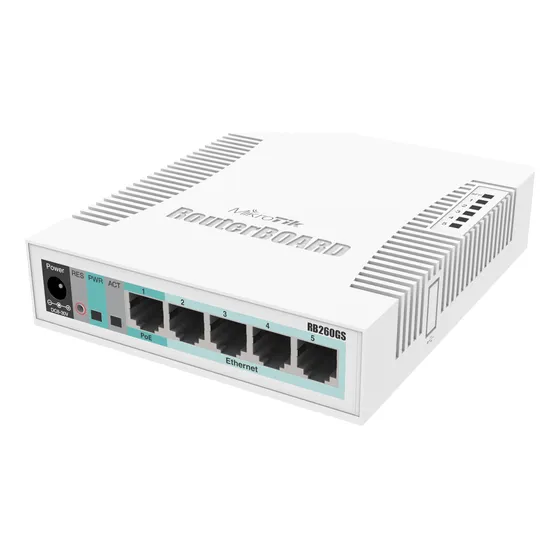Switch MikroTik RB260GS série Soho
