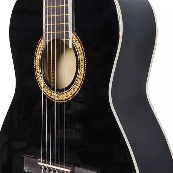 Guitarra Acústica Vizcaya Arcg44 Cuerdas De Nylon Negra