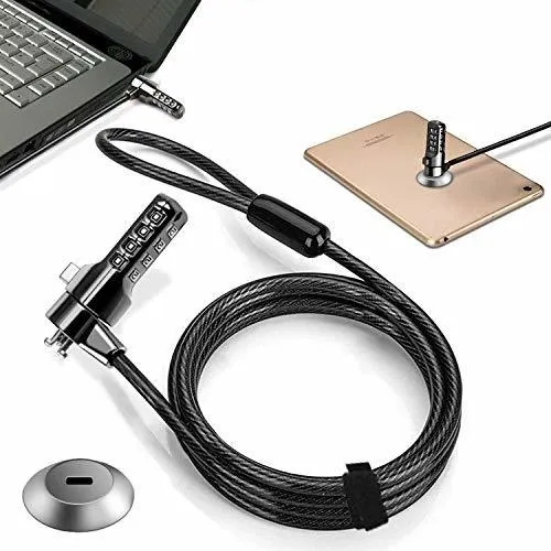 Candado De Cable Para Computadora Portátil, Placa Con Ranura