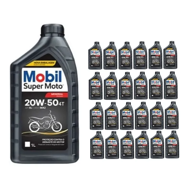 Aceite Mobil Super Moto 20w50 4t Mineral -  ( Caja X24 ) Mil