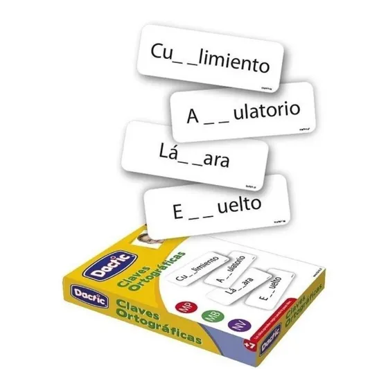 Lámina Clave Ortográfica 6x17cm Dactic - Ofieduc