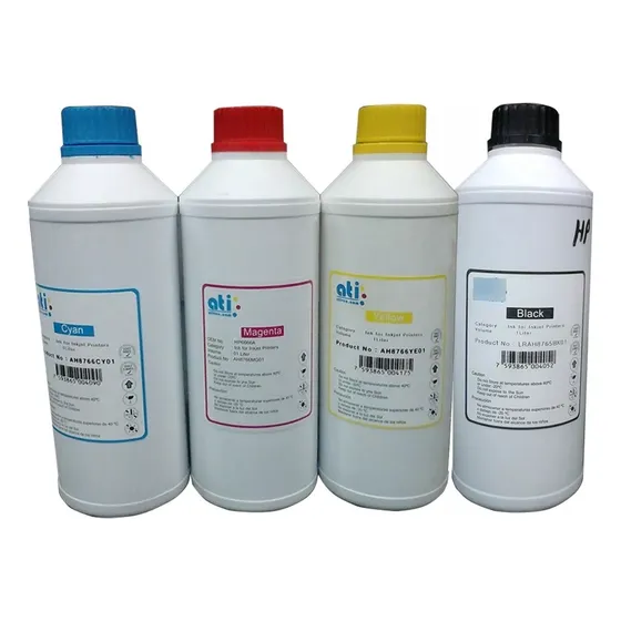 Tinta Ati Para Hp 1 Litro  Rojo Ò Azul Base De Agua Otiesca