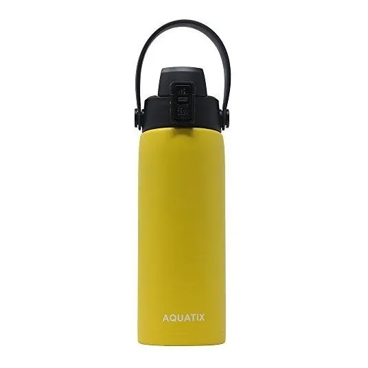 Nuevo Aquatix (amarillo Limón, 21 Onzas) Puro Acero Zq274