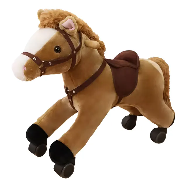 Mecedora Mecedor Infantil Caballo Balancín Con Rueditas Bebe