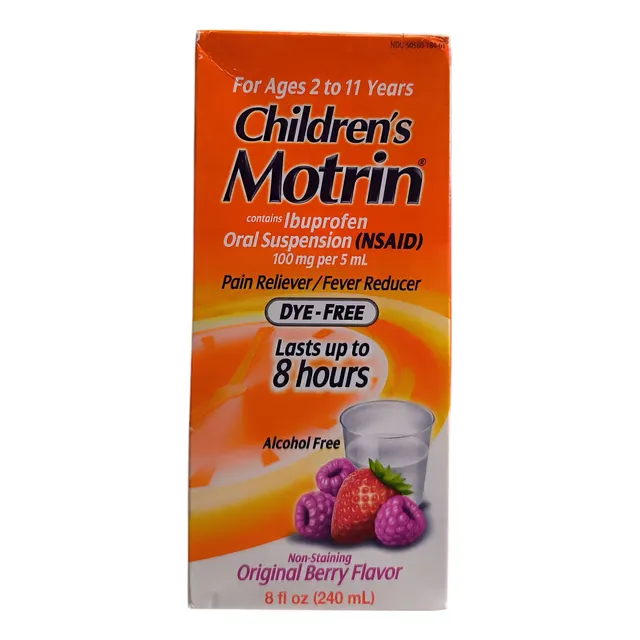 Motrin Ibuprofeno Pediatrico 240 Ml. Sabor A Cereza, Jarabe