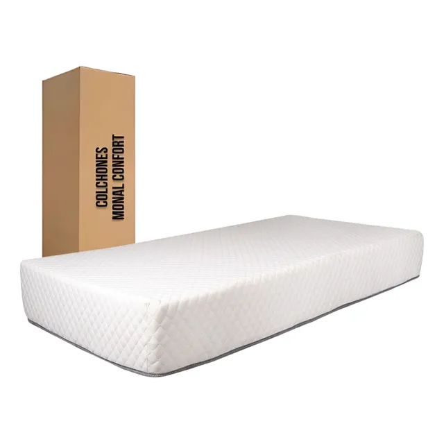 Colchon Individual Tibet Con Memory Foam, Altura 25 Cm