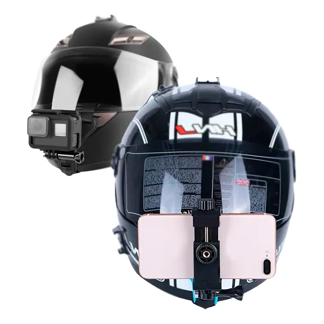 Suporte Capacete Moto Câmera Celular Galaxy Gopro Ios Queixo