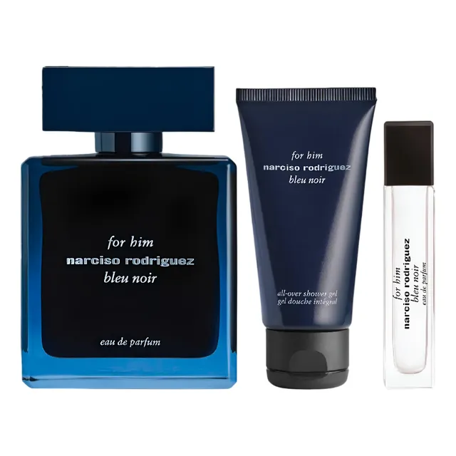 Narciso Rodriguez Bleu Noir 100ml Edp + 10ml + Gel 50ml Set