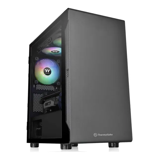 GABINETE GAMER THERMALTAKE S100 TG VIDRIO TEMPLADO FAN