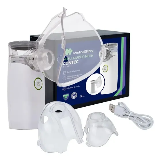 Nebulizador Mesh Portátil Silencioso Para Adulto E Infantil Blanco