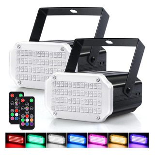 Paquete De 2 Luces Estroboscópicas Led Con 7 Colores Paquete De 2 Luces Estroboscópicas Led Con 7 Colores