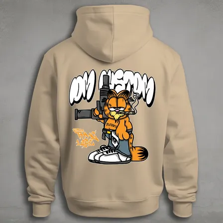 Moletom Dm Custom Streetwear Garfield Gangstar Skatista