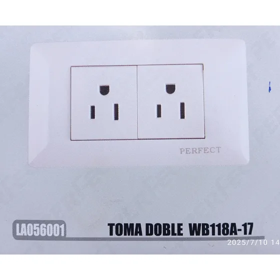 Toma Corriente Doble Blanco Polarizado Pack 20 Pz