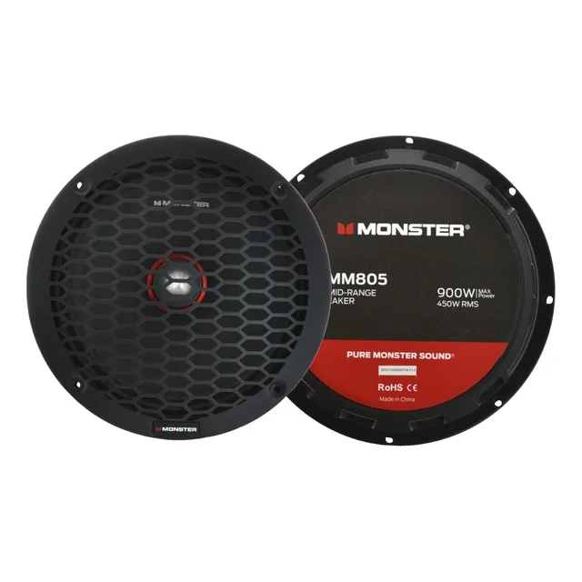 Par Medios Rangos 8 Pulgadas Monster 900w Smm805