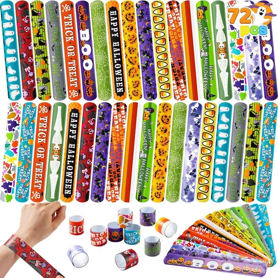 Pulseras De Halloween Joyin, 72 Unidades, Para Niños Y Niñas
