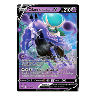 Carta Pokémon Calyrex Cavaleiro Espectral Reinado Arrepiante Carta Pokémon Calyrex Cavaleiro Espectral Reinado Arrepiante