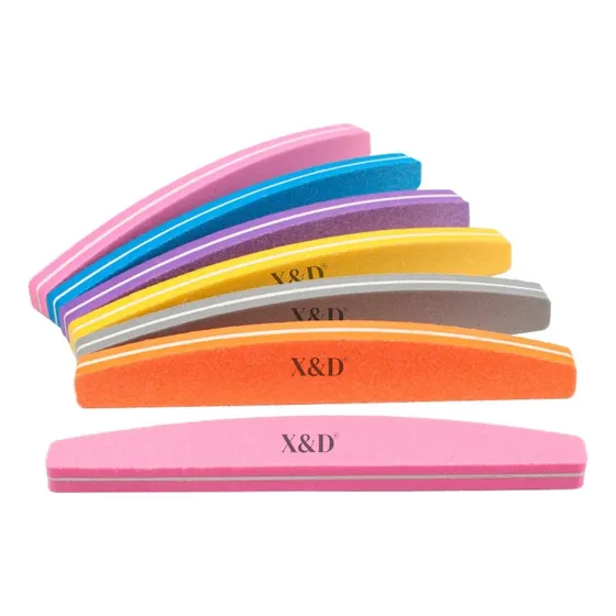 Kit 10 Lixas Polidoras Boomerang Sortida - Fan Nails