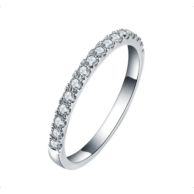 Anillo Churumbela Plata Ley 925 Moissanita 0.27 Quilates