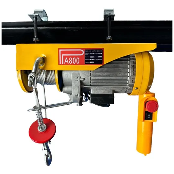 Talha Guincho Elétrico Coluna Obra Tnt Elevador 400/800 Kg Cor Amarelo Quantidade de 1 220V