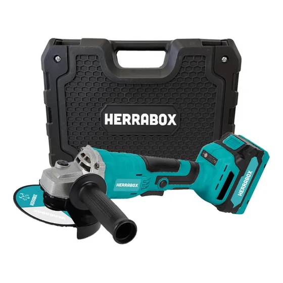 Amoladora A Bateria 20v Brushless / Sin Carbones - Con Velocidad Variable + Maletin / 1 Bateria / Cargador