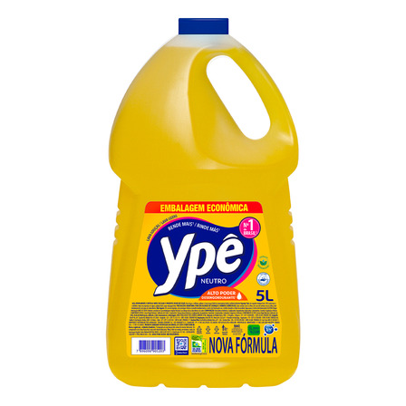 Detergente Ypê Neutro 5 Litros Detergente Ypê Neutro 5 Litros