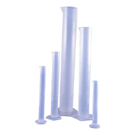 Probeta De Plástico Cap. 250 Ml Uso Industrial/escolar.