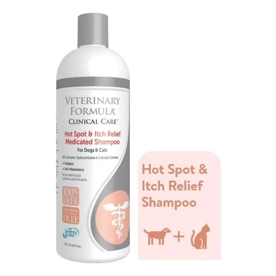 Shampoo Medicado Alivia La Picazón Perro Gato Veteri   473ml