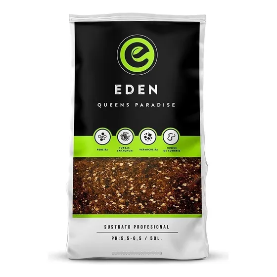 Sustrato Profesional Eden 50 Litros Tierra Fértil Cultivo 2u