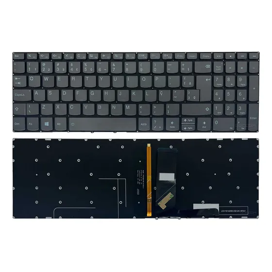 Teclado Para Lenovo V15 G1-iml 82nb 82nq 82nq0000br Luminoso