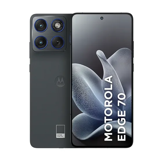 Smartphone Motorola Edge 70 5g, 256 GB, 24 GB (8 GB de Ram + 16 GB de Ram Boost), ultrafino, 3 cámaras de 50 MP, pantalla Extreme Amoled de 120 Hz de 1,5 K, negro