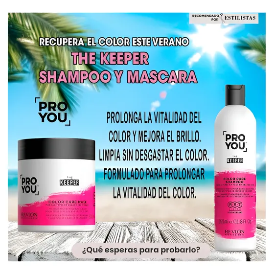 Pack Revlon Linea Keeper Mascara +shampoo Cuidado Del Color