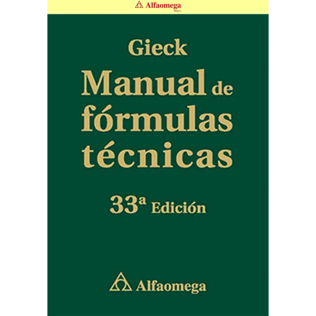 Libro Ao Manual De Fórmulas Técnicas - 33a Edición