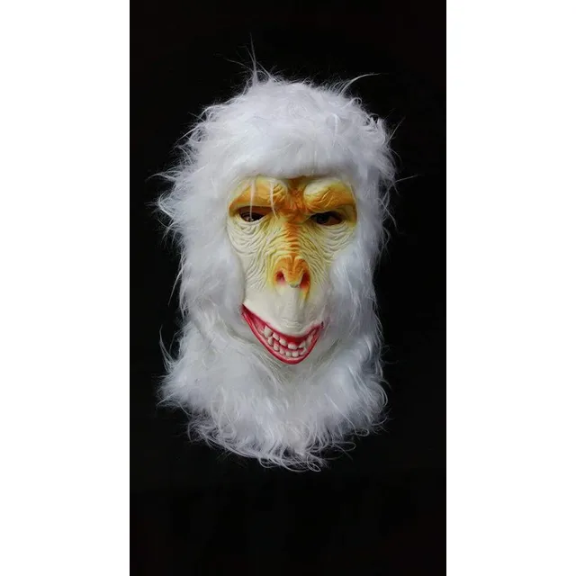 Mascara Gorila Mono Blanco Disfraz Halloween Teatro